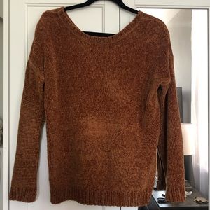 Cozy Sweater Perfect For Fall - Woven Back Detail